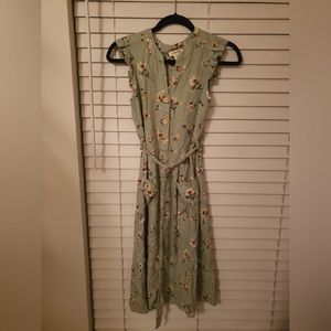 Monteau Floral Midi Dress